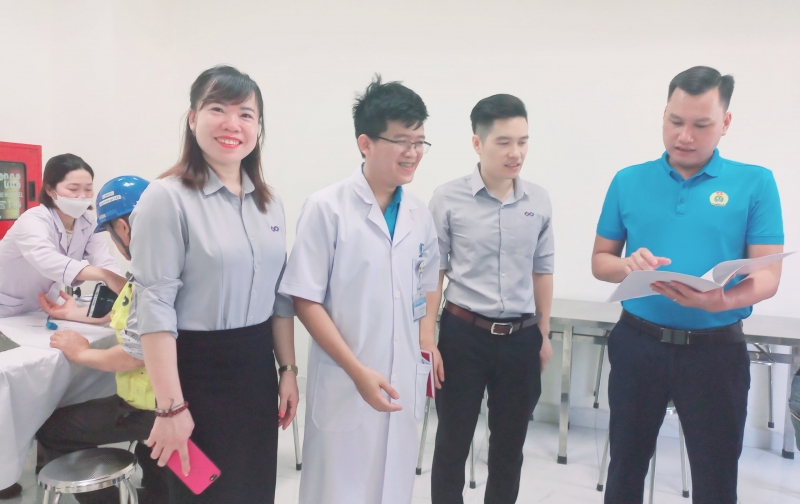 CĐCS Công ty UP Hà Tĩnh: Phối hợp tổ chức khám sức khỏe định kỳ cho công nhân lao động